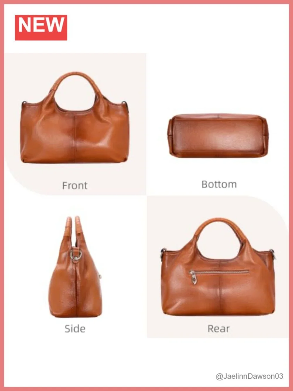 Genuine Leather Satchel Purse Crossbody Hobo Bag for Women Cowhide